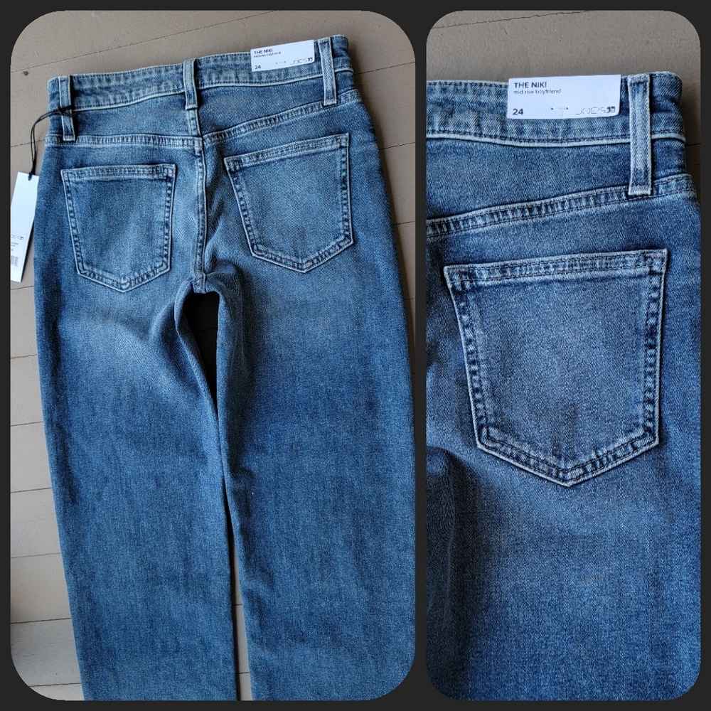 ๐ Joe's Joes Jeans The Niki Boyfriend mid rise jean VAQUERO med blue TSMVSQ5860 - Picture 8 of 16